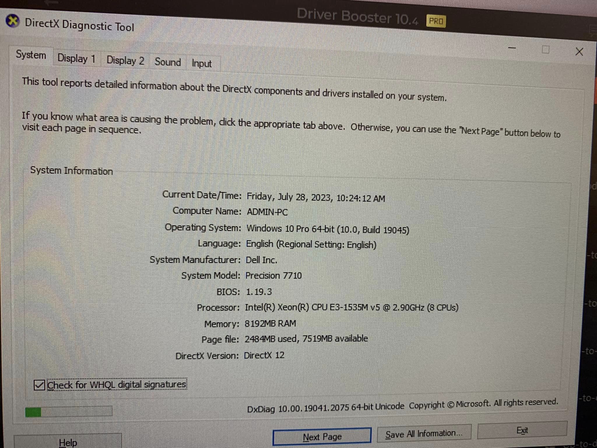 Dell Precision 7710 Xeon E3-1535M V5 Ram 8G Ssd Nvme 256G VGA M3000M